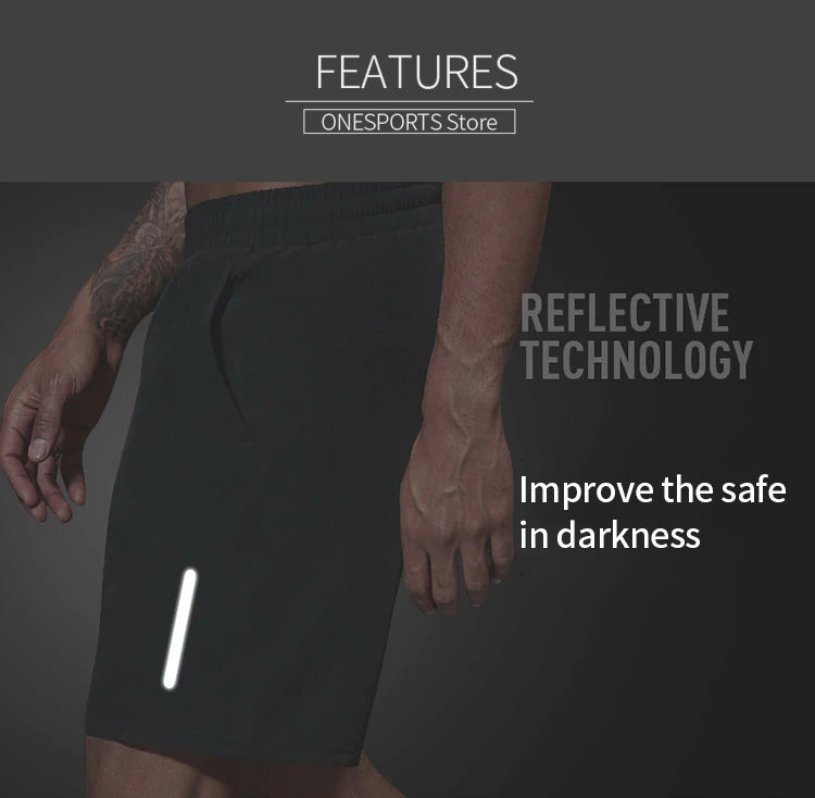 Running Shorts Men Loose Dry Fit Basketball Gym Fitness Shorts