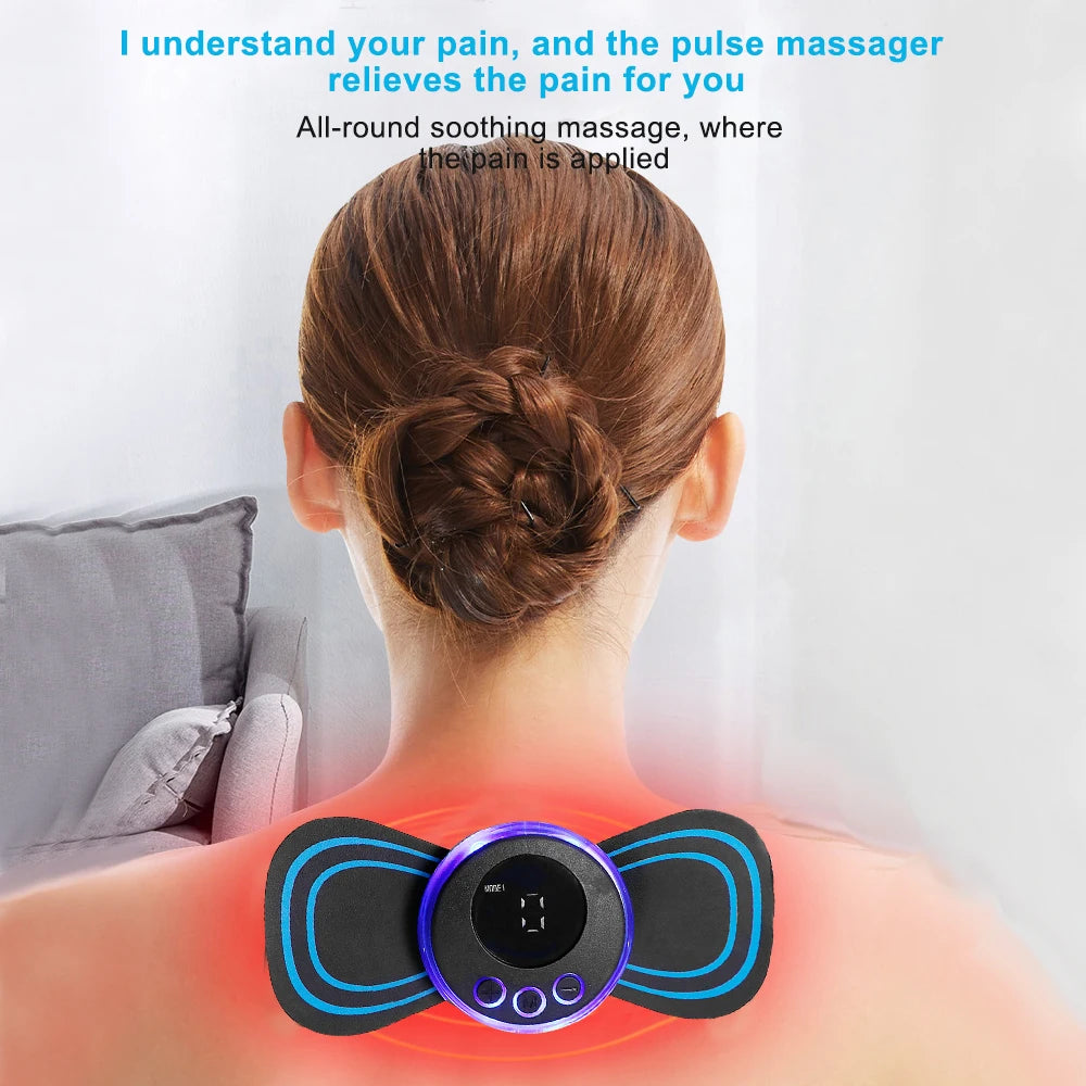 Mini Neck Massager Portable Electric Relief Device