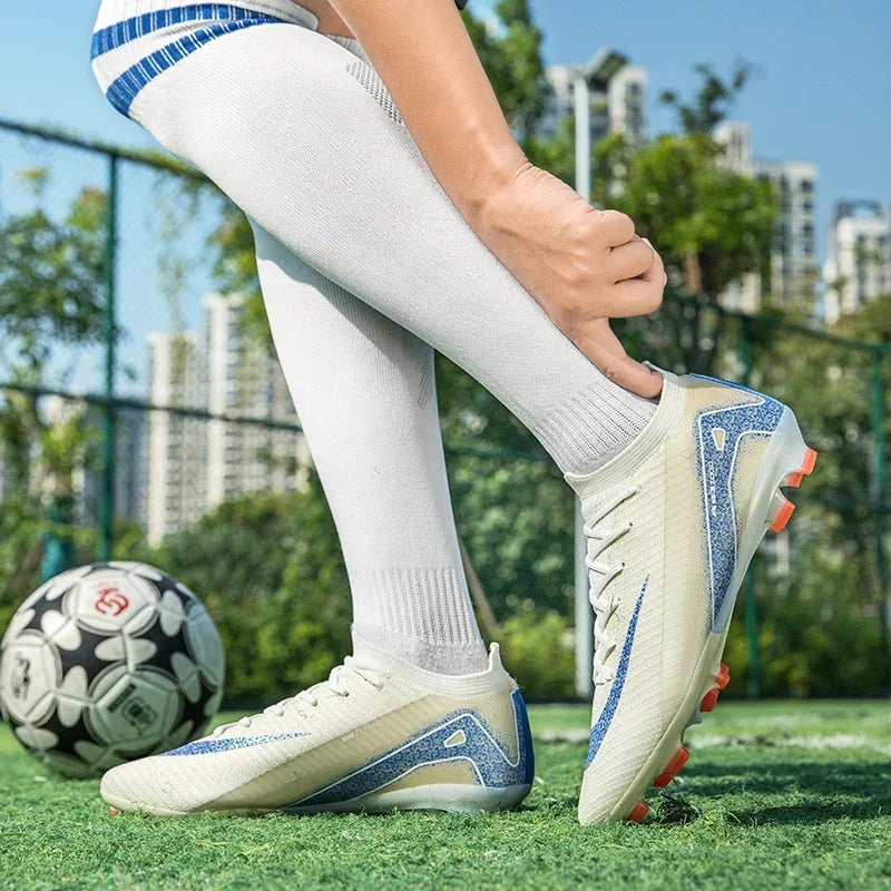 Men and Women Professional Training Football Cleats Ultralight Soccer Shoes