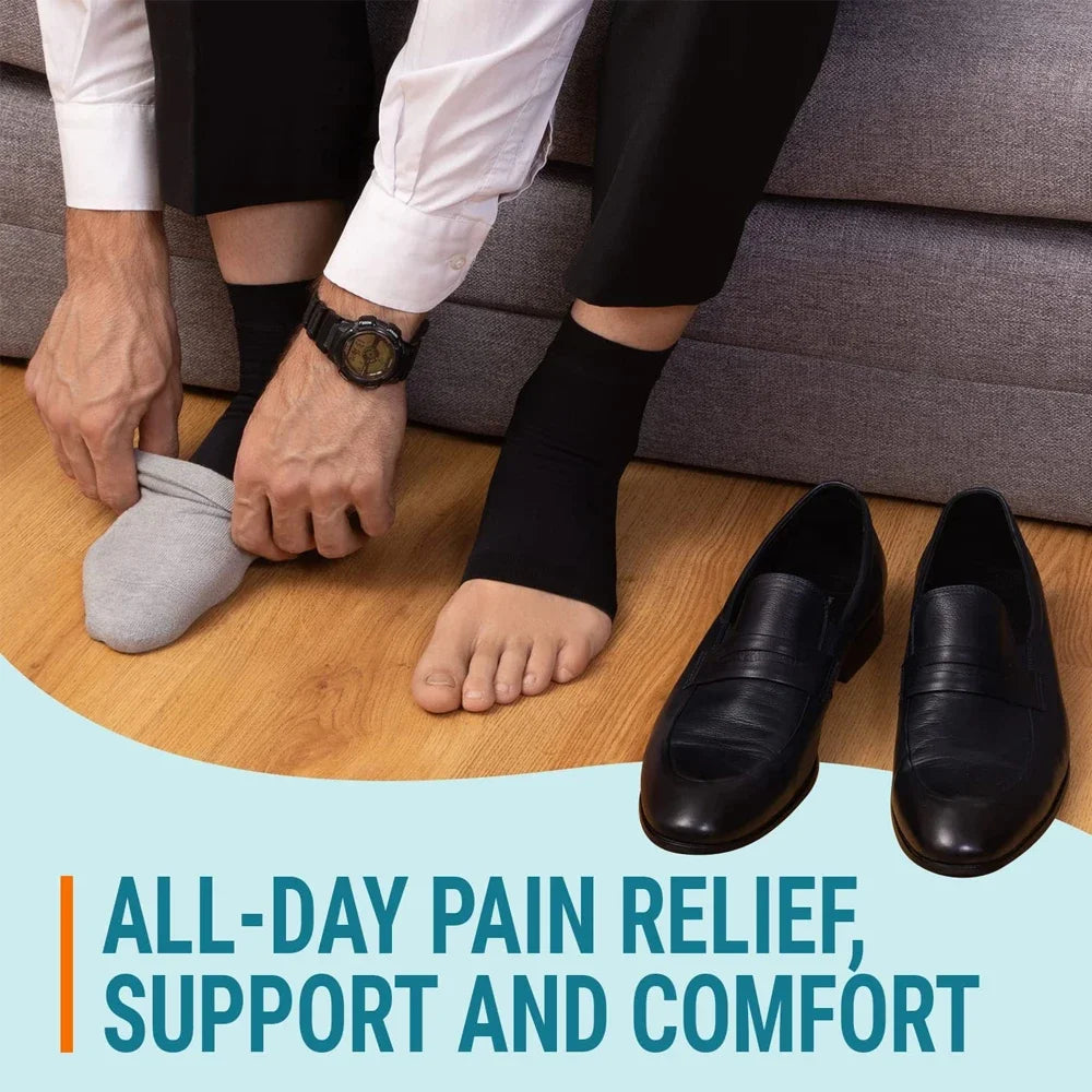 2 Pair Compression Ankle Brace For Heels Arch Support