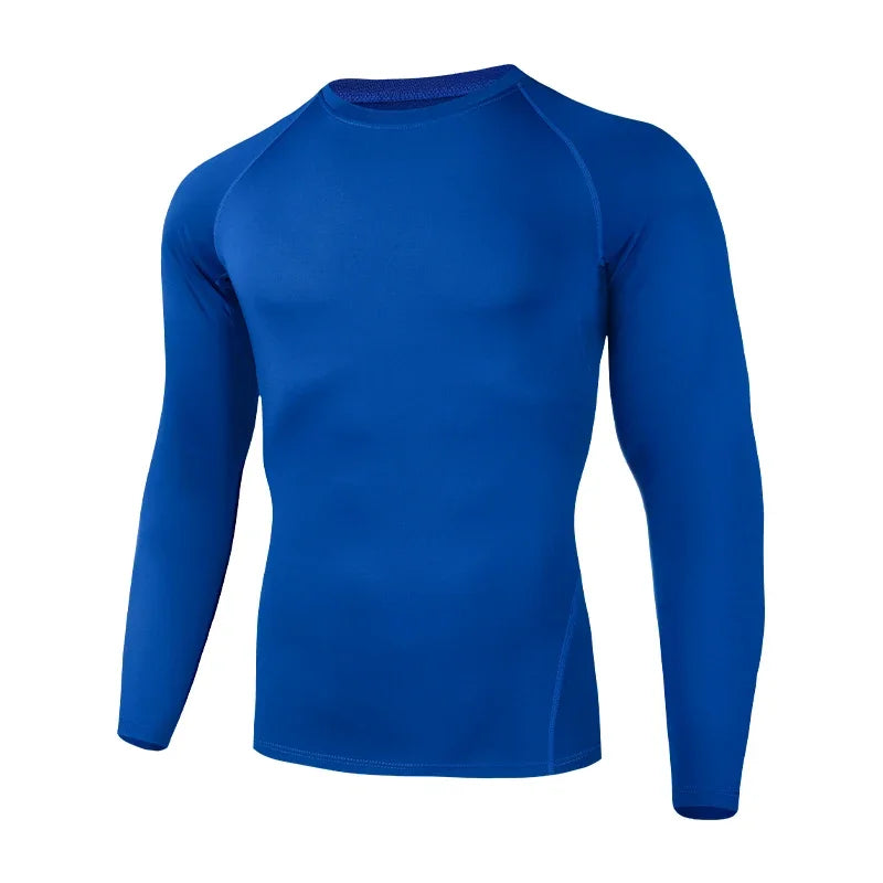 Long Sleeve Men's Running Fitness Compression Shirt