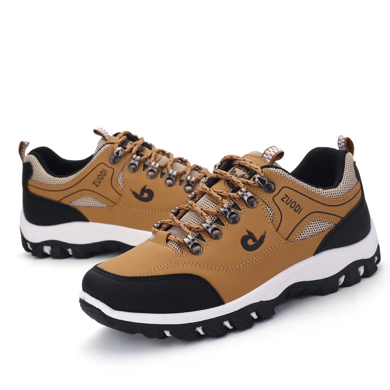 Men's Waterproof Hiking Shoes Outdoor Leather Sports Shoes