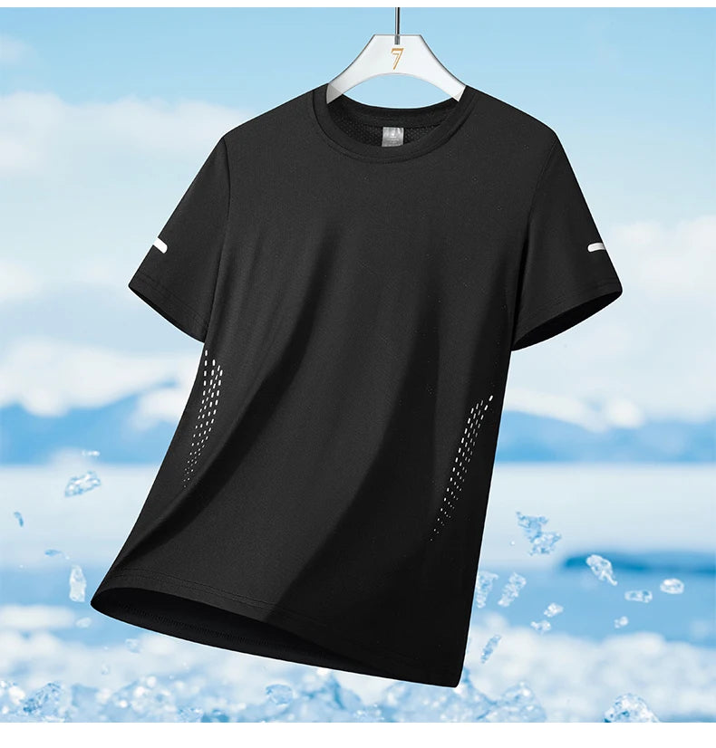 Men's Running Quick Drying T-Shirts Breathable For Sports and Fitness