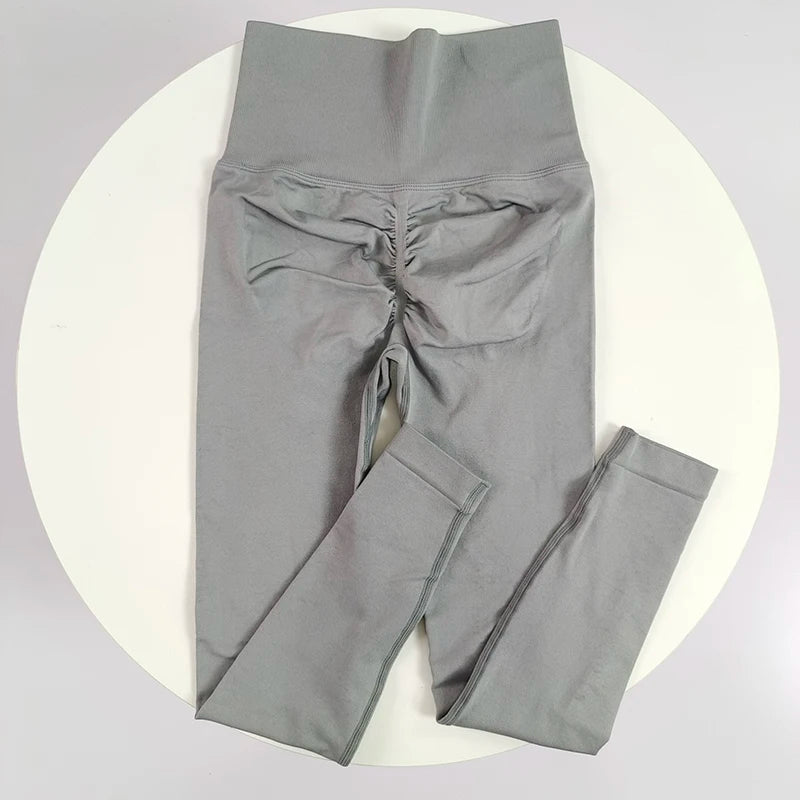 High Elastic Seamless Yoga Leggings - Women Fitness Quick Dry Push Up Sports Pants