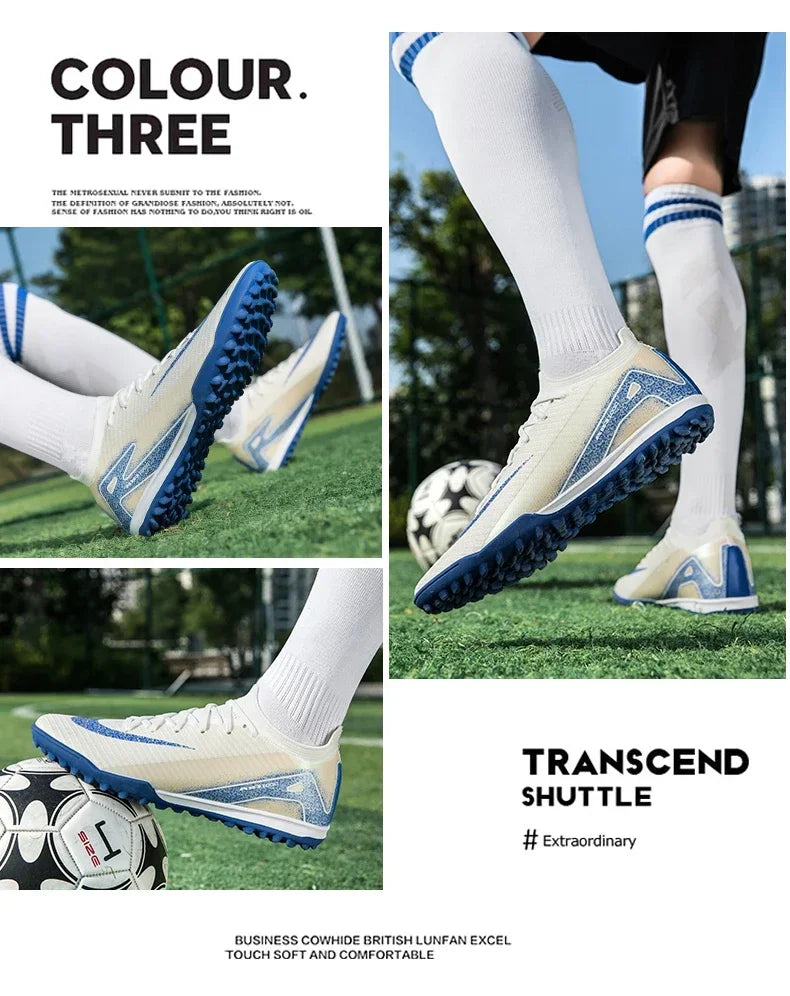 Men and Women Professional Training Football Cleats Ultralight Soccer Shoes