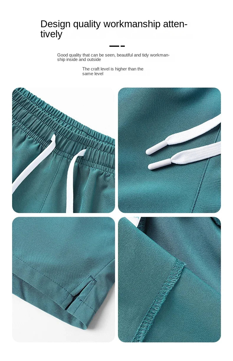 Sports Shorts With Zippered Pockets For Men And Women