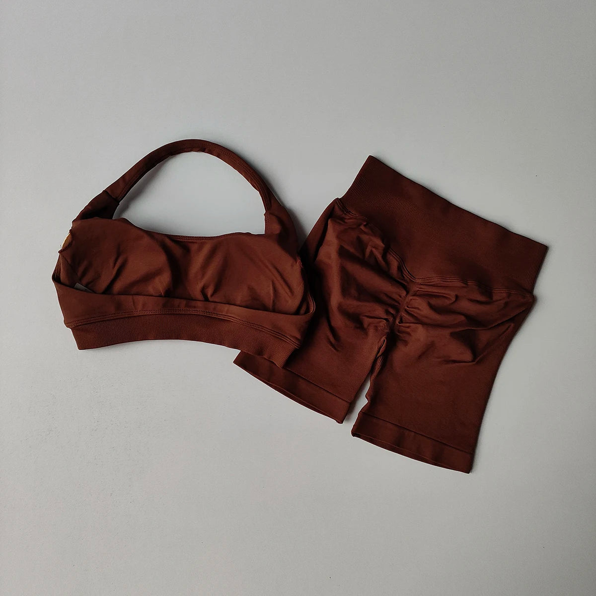 2 Piece Yoga Suit for Women Seamless Fitness Gym Outfit