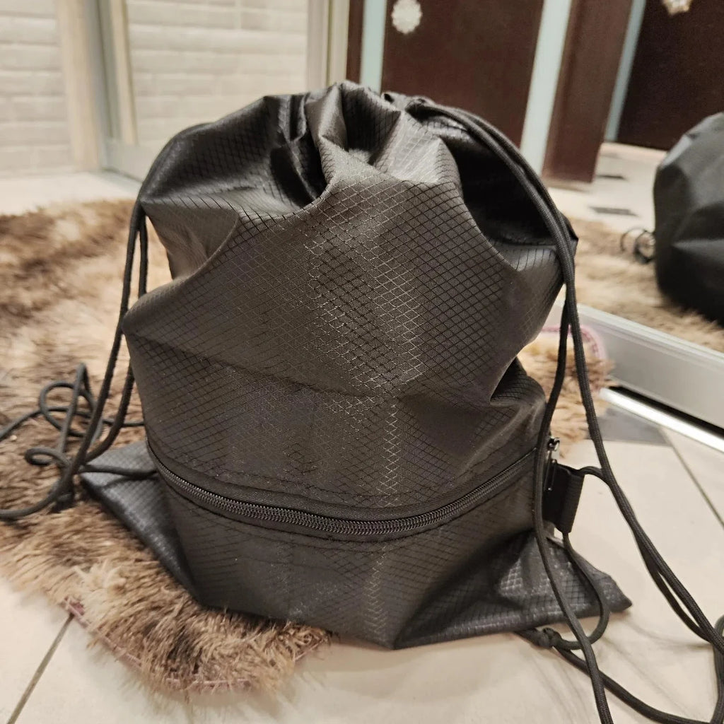 Portable Drawstring Backpack – Foldable Lightweight Bag for Travel, Gym & Outdoor