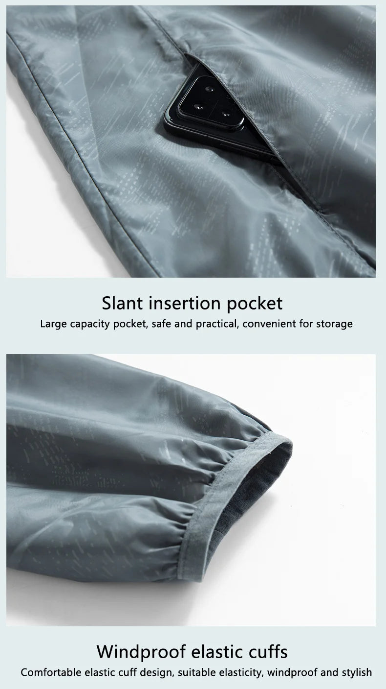 Men's Women's Waterproof Hiking Jacket Windbreaker Outdoor Coat