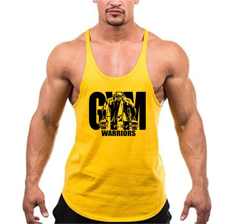 Men's Fitness Bodybuilding Cotton Tank Tops