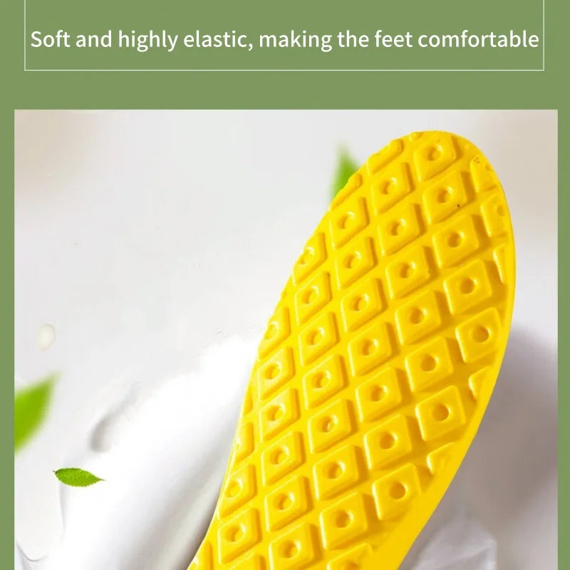 1 Pair/2Pairs Soft Latex Foam Breathable Insoles For Women Men