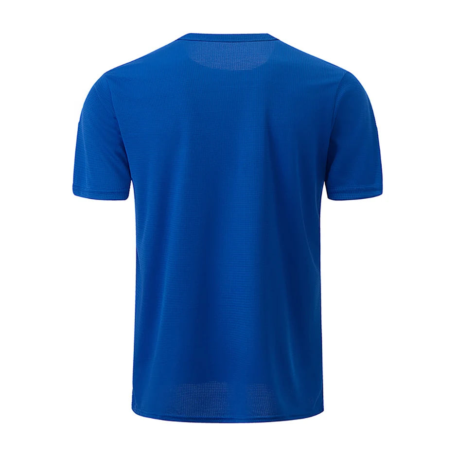 Men's Solid Color Sports Short Sleeve Fitness Shirt