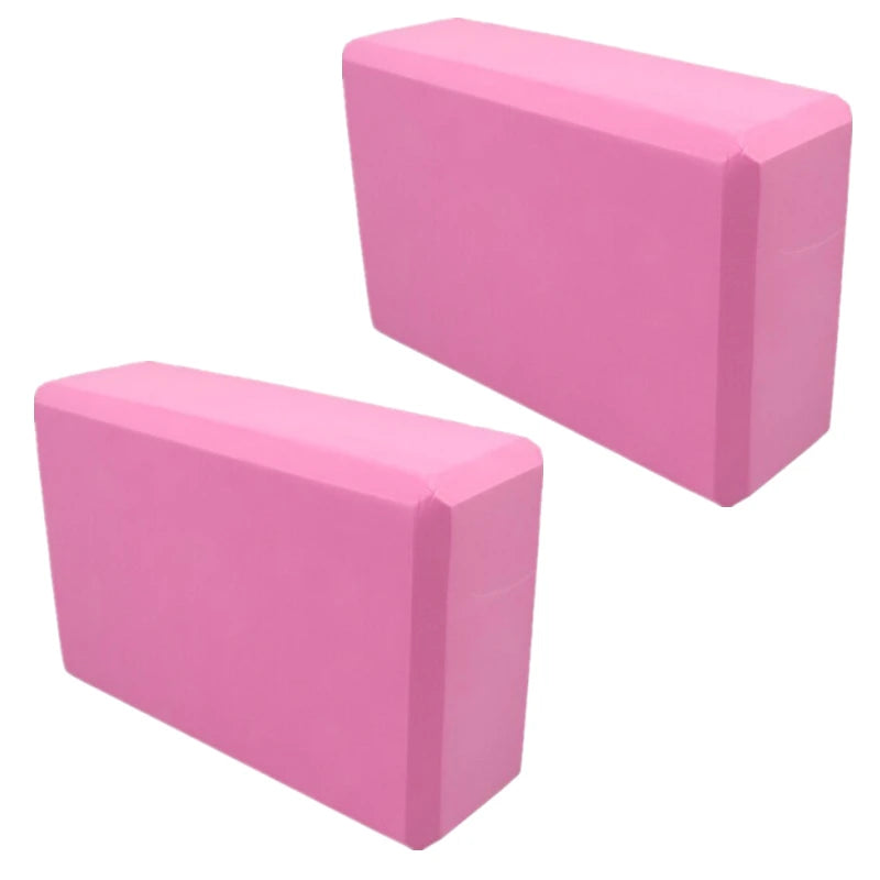 2 Pack Gym Blocks Foam Brick Training Exercise Fitness Equipment Yoga Blocks