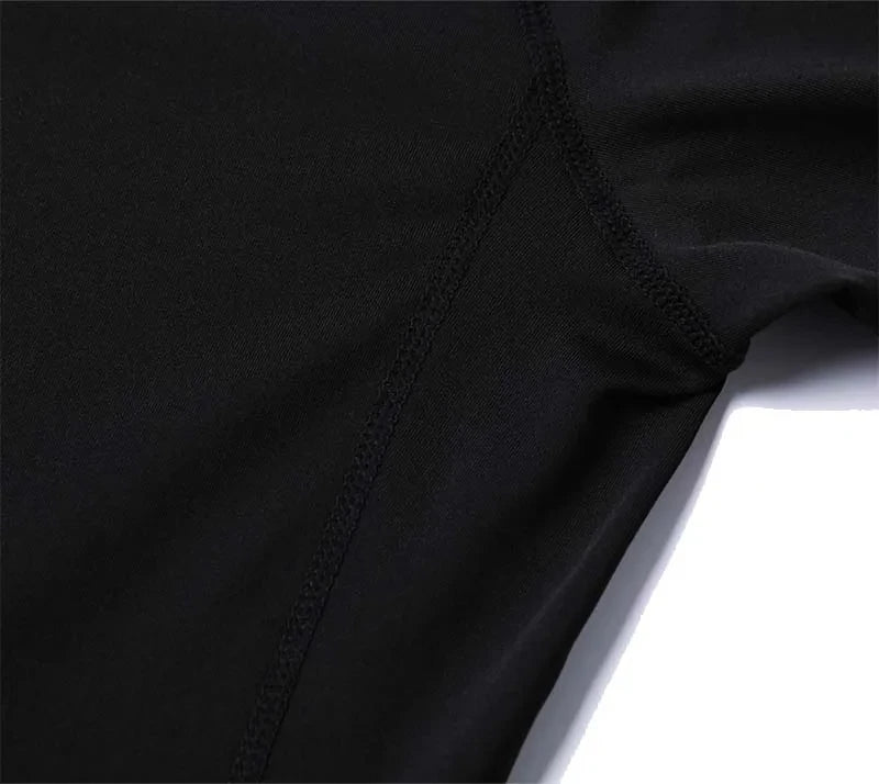 Spider Print Long Sleeve Compression Shirt for Men Fitness