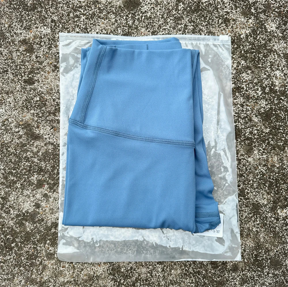 Solid Color High Waist Yoga Leggings For Women