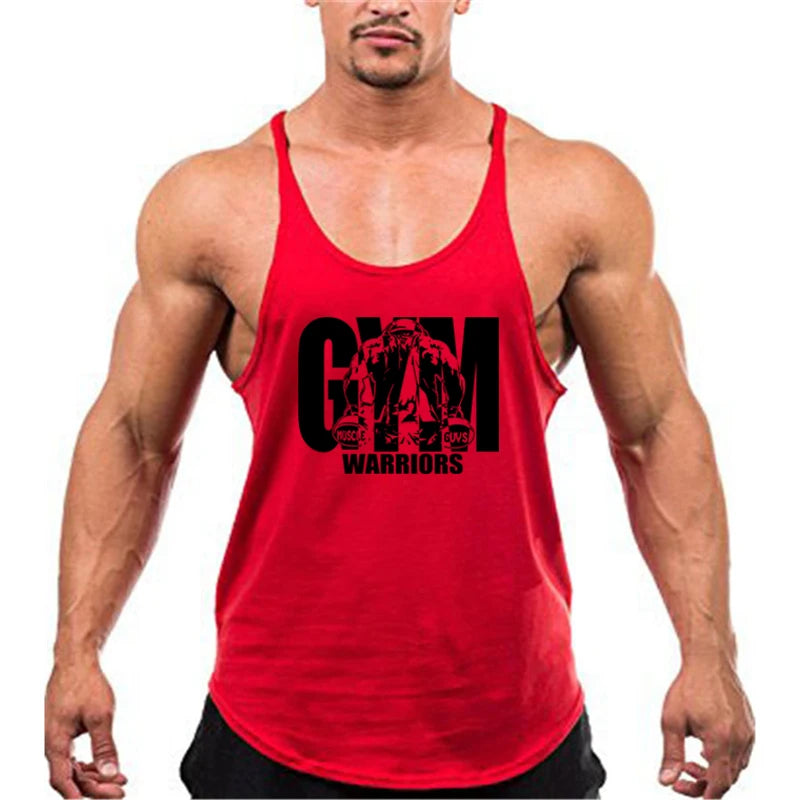 Men's Fitness Bodybuilding Cotton Tank Tops