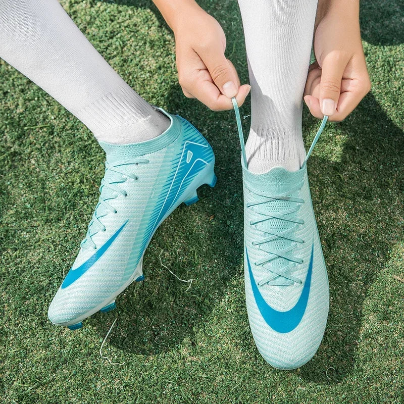 Men and Women Professional Training Football Cleats Ultralight Soccer Shoes