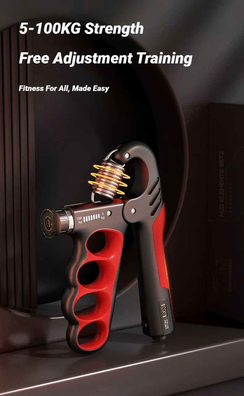 5-100KG Electronic Counting Adjustable Grip For Hand Muscle Strength