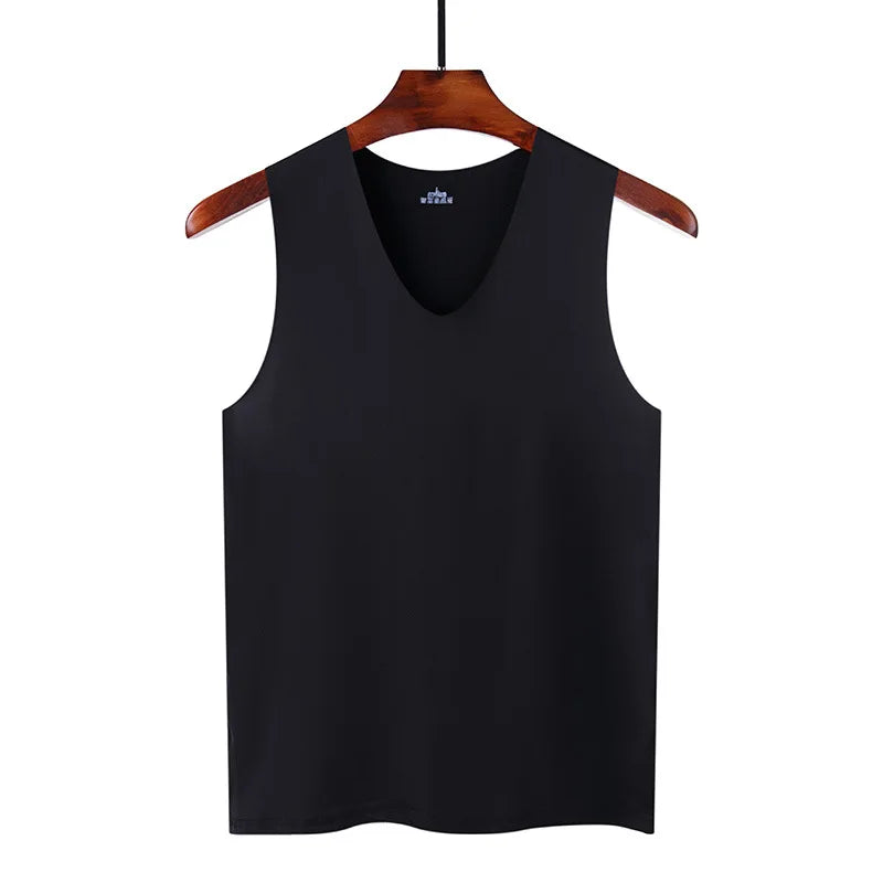 Men's Sleeveless Breathable Tank Top for Fitness and Sports