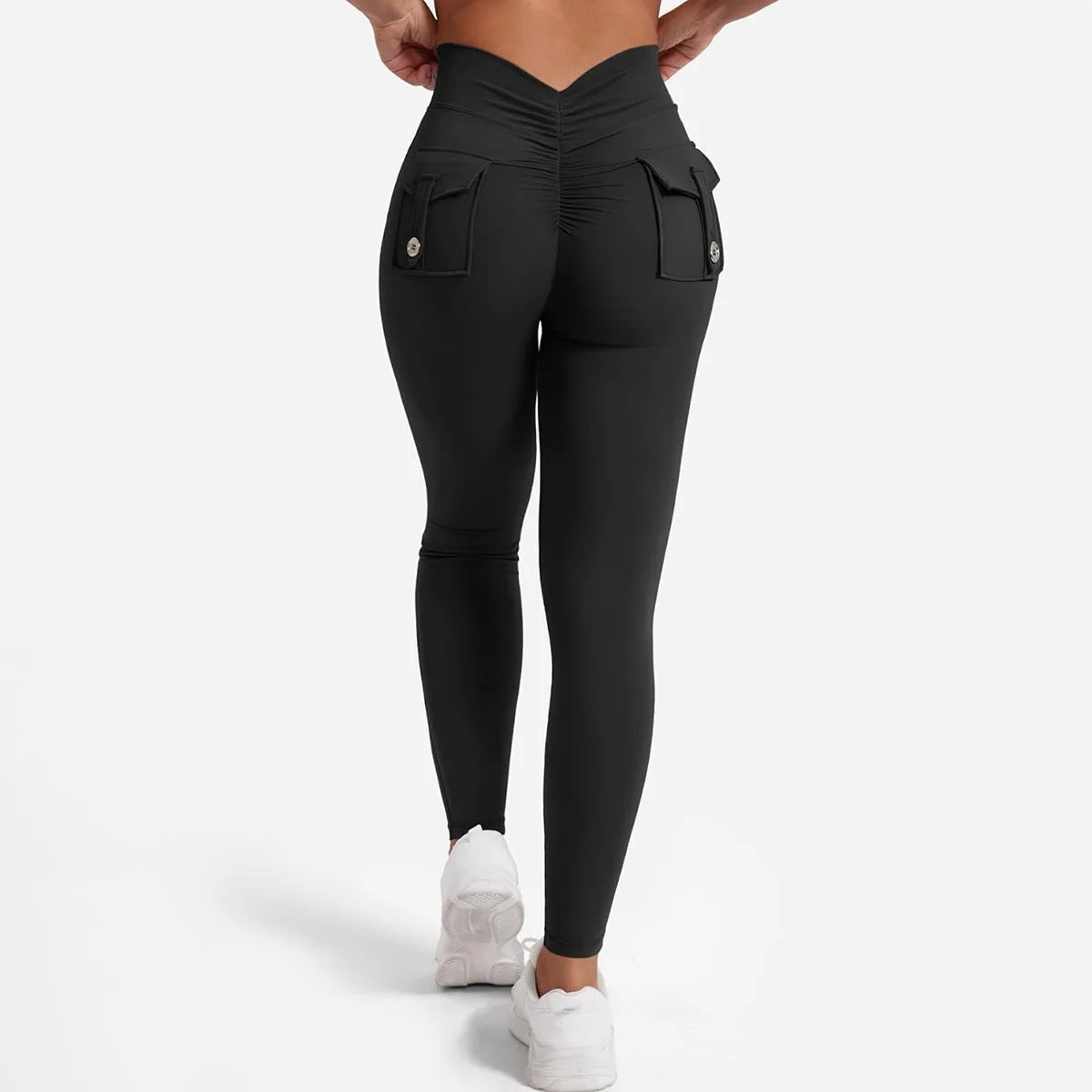 Women's Yoga Leggings With Buttocks Pocket