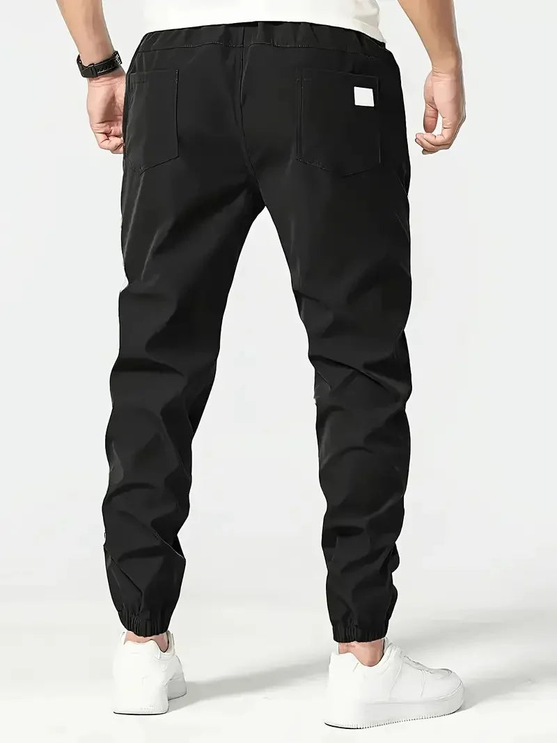 Men Pants Sports Casual Joggers Solid Color
