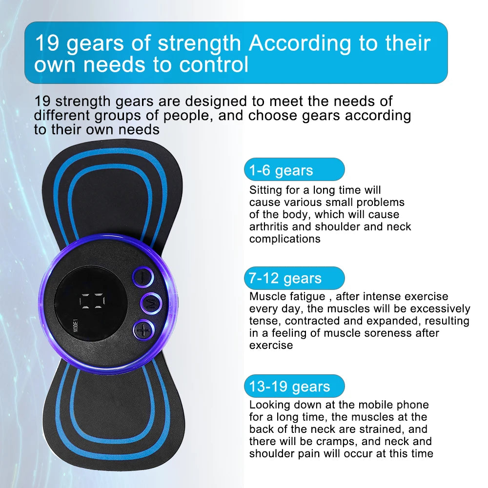 Mini Neck Massager Portable Electric Relief Device