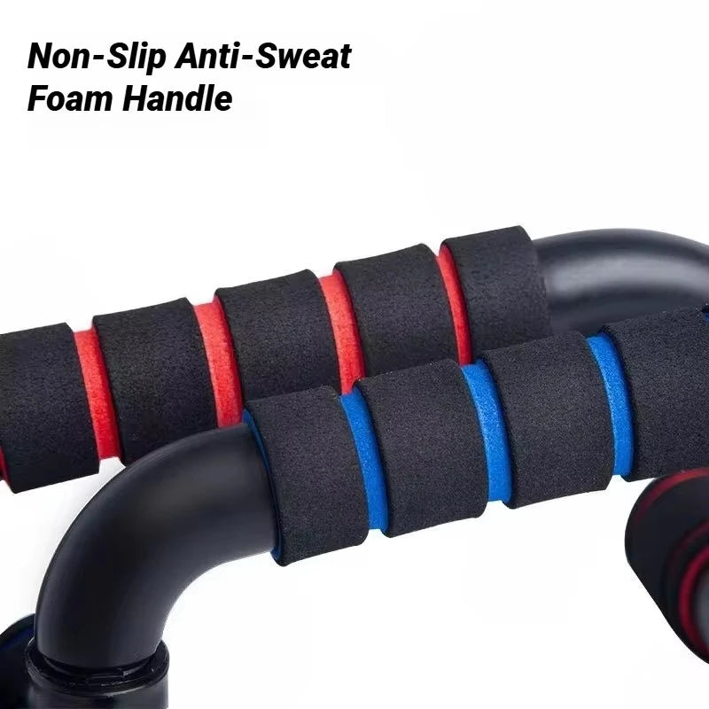 Portable Muscle Training Fitness Equipment Anti Skid Foam Handle Push Up Support