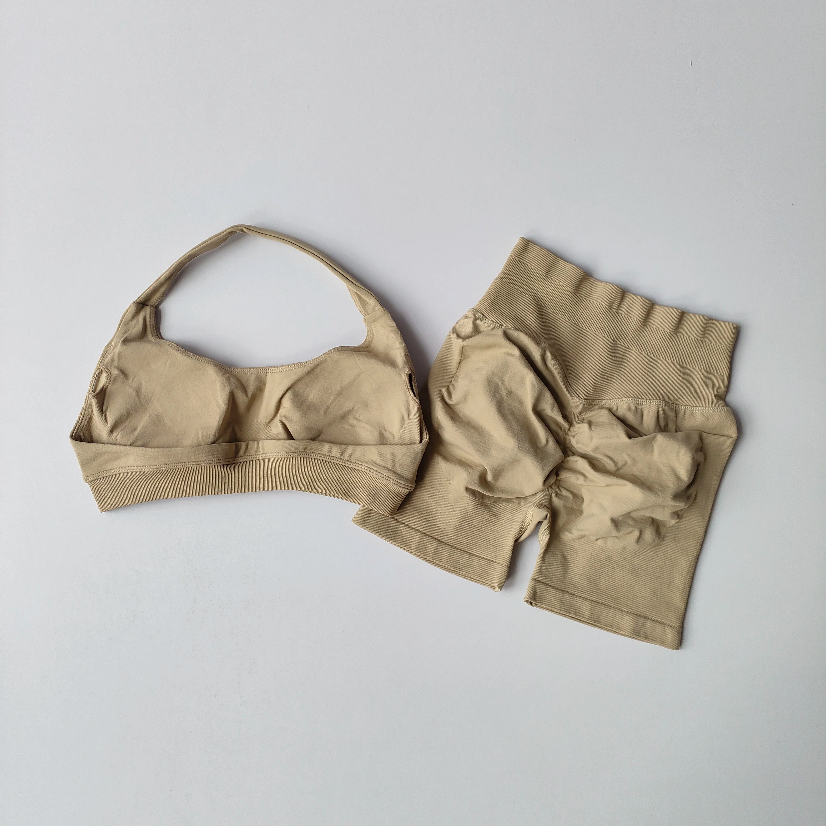 2 Piece Yoga Suit for Women Seamless Fitness Gym Outfit