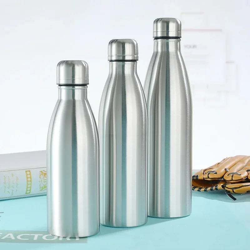 0.75/1 Liter Stainless Steel Water Bottle For Outdoor Camping Hiking Sports