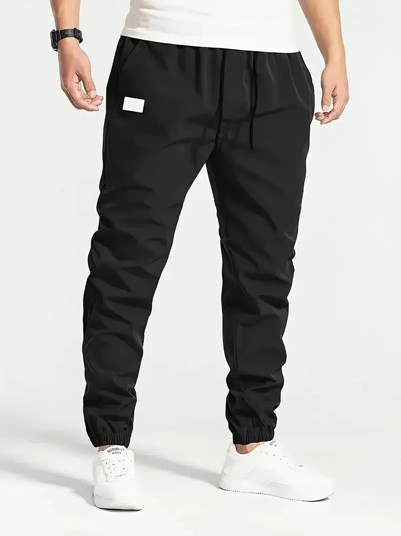 Men Pants Sports Casual Joggers Solid Color