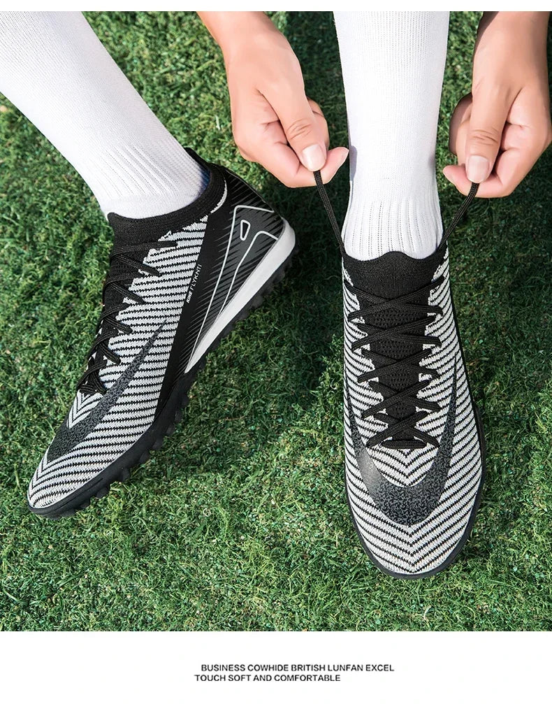 Men and Women Professional Training Football Cleats Ultralight Soccer Shoes