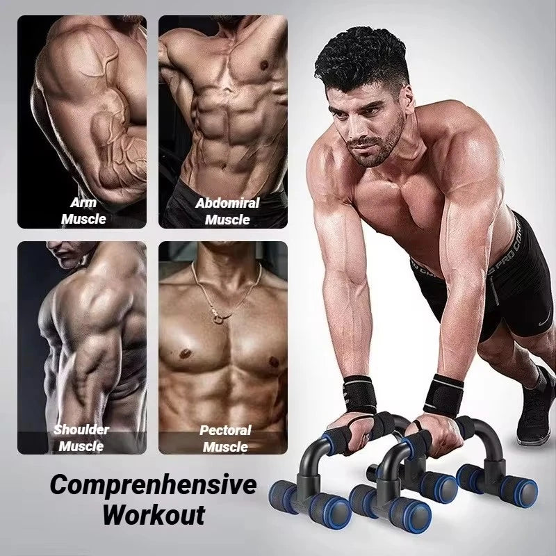 Portable Muscle Training Fitness Equipment Anti Skid Foam Handle Push Up Support
