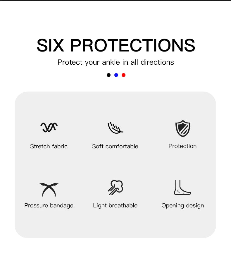 Ankle Support Elastic Breathable Ankle Brace Adjustable Compression Brace