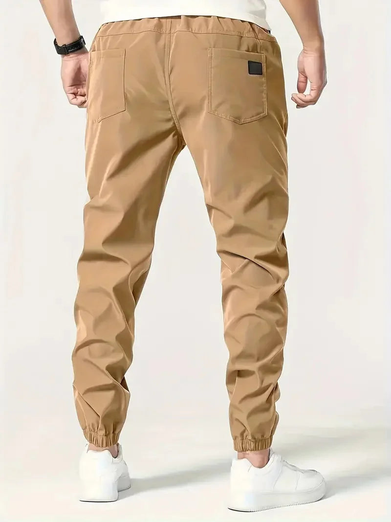 Men Pants Sports Casual Joggers Solid Color