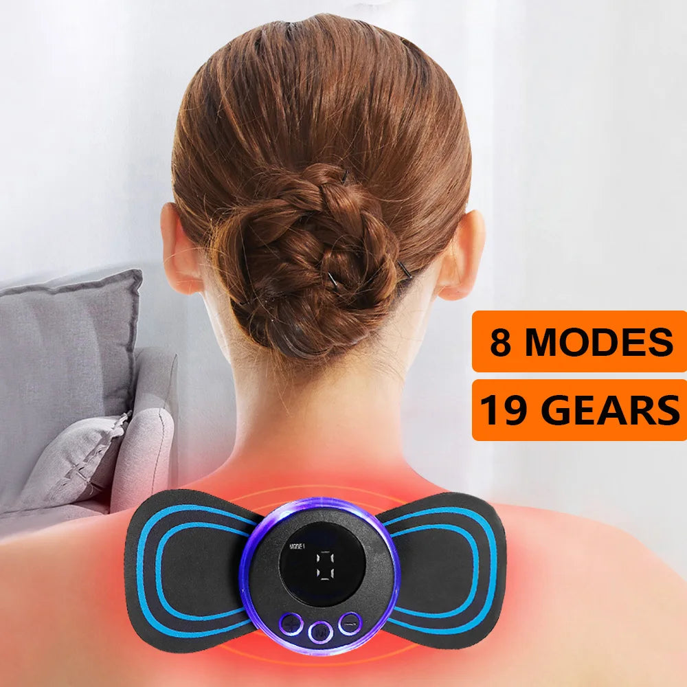 Mini Neck Massager Portable Electric Relief Device