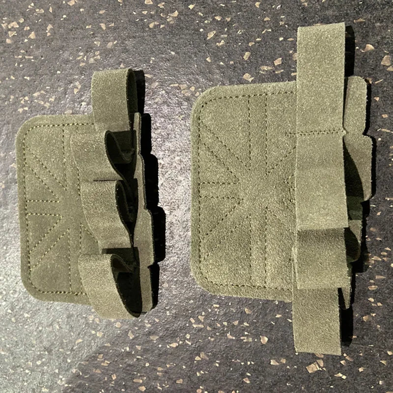 Leather Weight Lifting Training Gloves Palm Protection For Weights