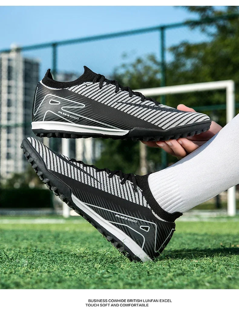 Men and Women Professional Training Football Cleats Ultralight Soccer Shoes
