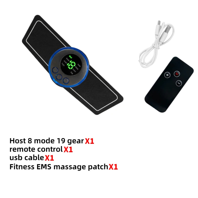 Electric Muscle Stimulator EMS Wireless Buttocks Hip Trainer Abdominal ABS Stimulator