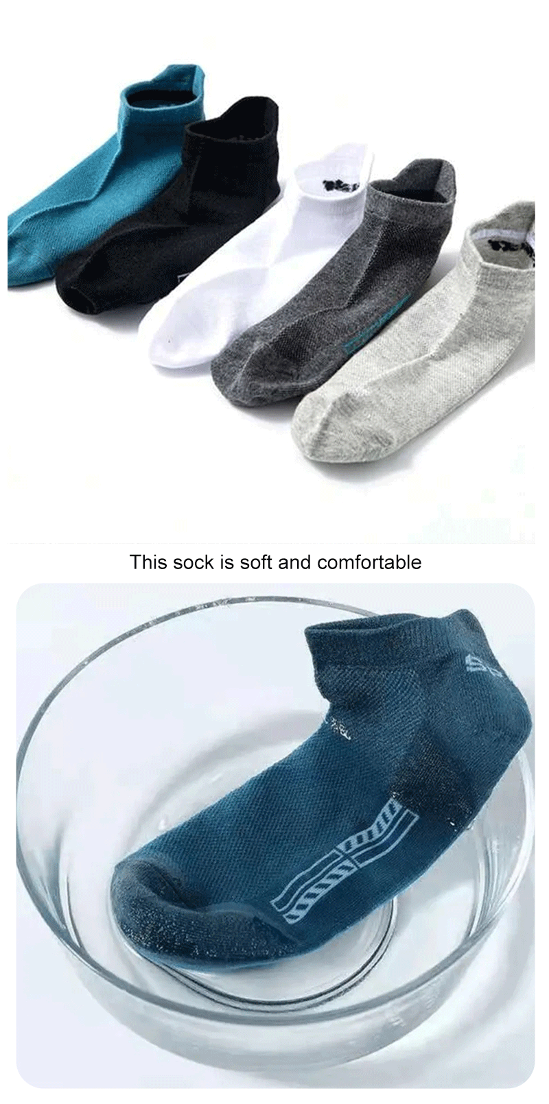 5 Pack Sports Socks