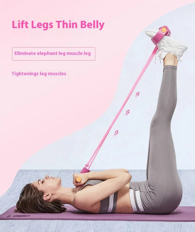Multifunction Tension Rope Resistance Band Elastic Pedal Puller for Leg Stretching