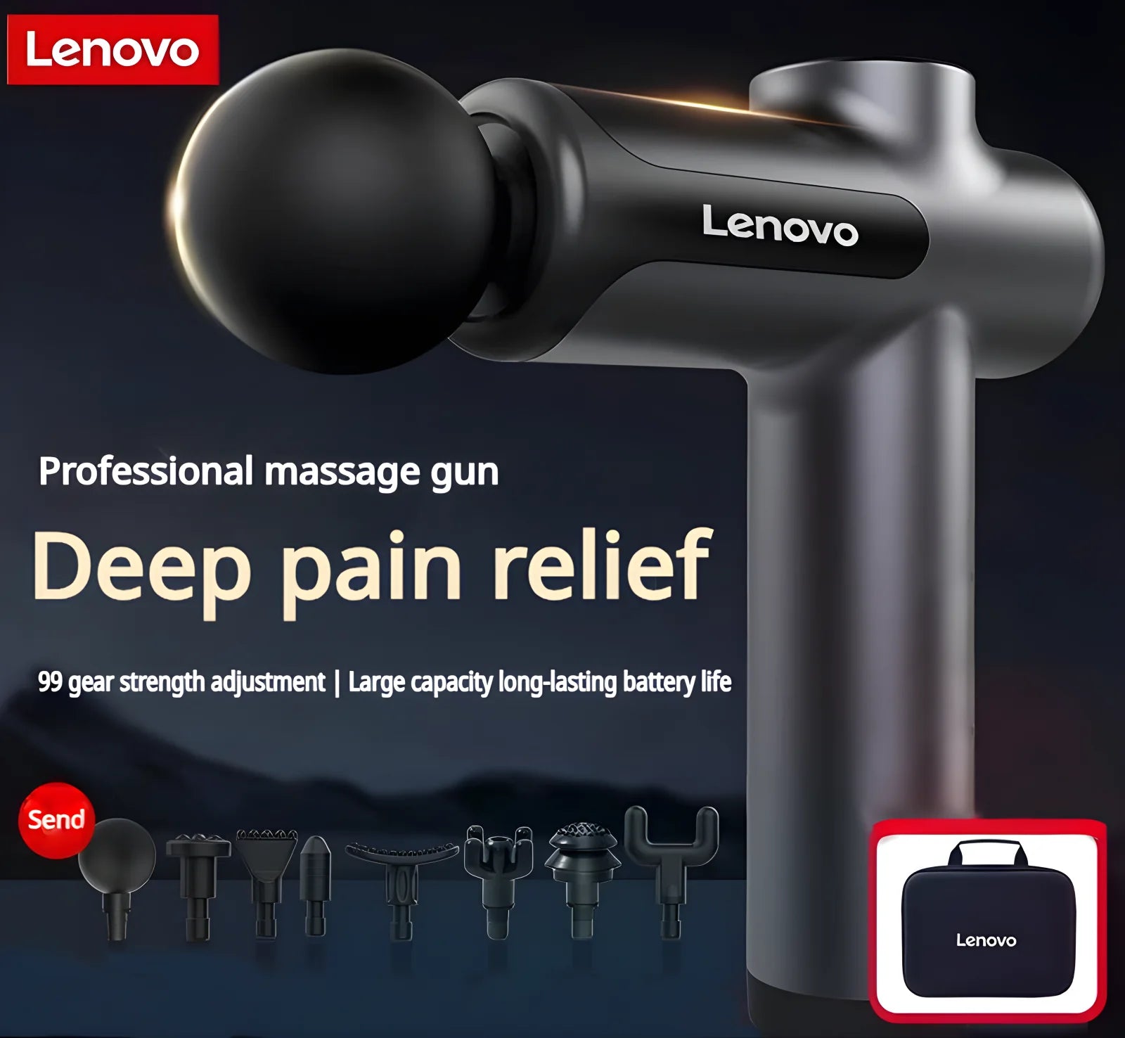 Original Lenovo Professional Grade Massage Gun Muscle Relaxation Massager