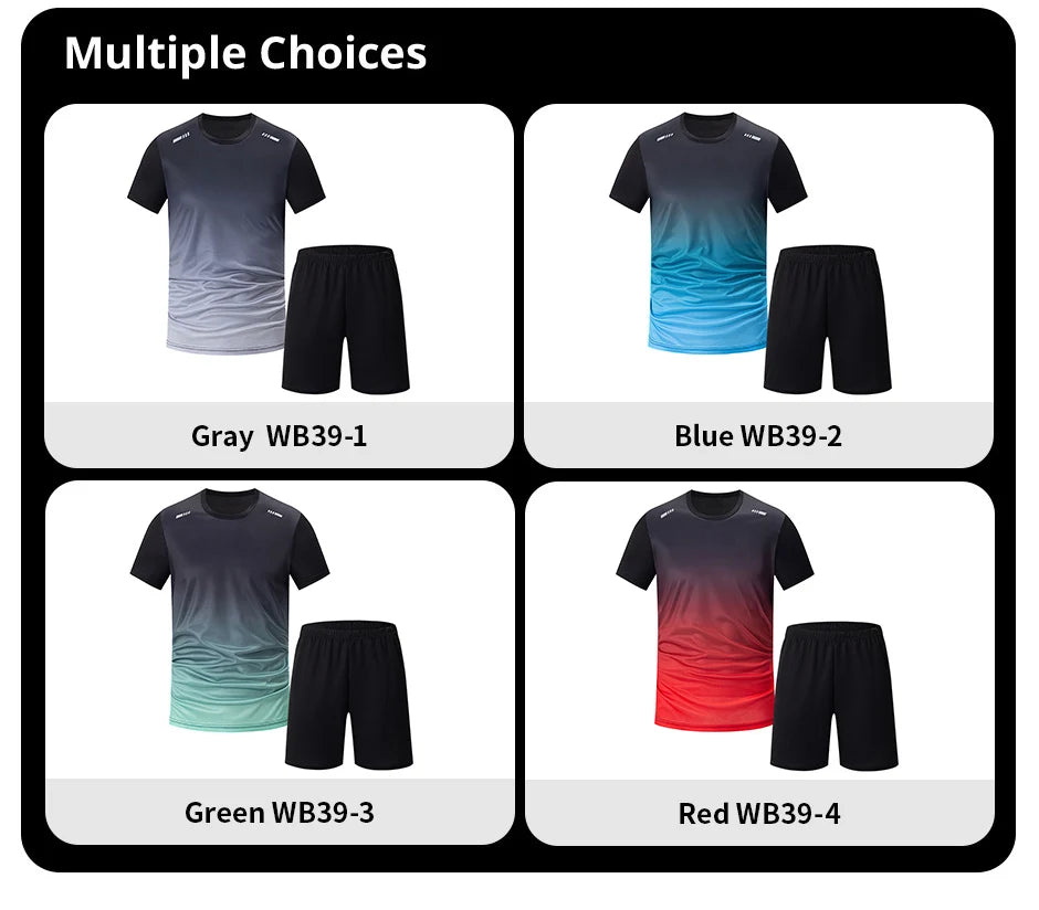 2 Piece Short Sleeved Sports Fit For Men