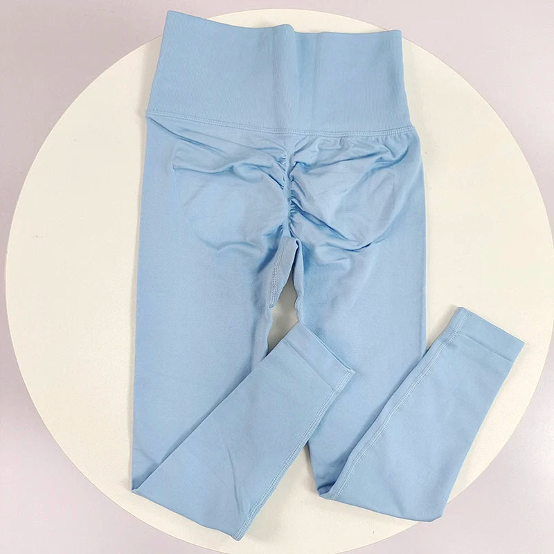 High Elastic Seamless Yoga Leggings - Women Fitness Quick Dry Push Up Sports Pants