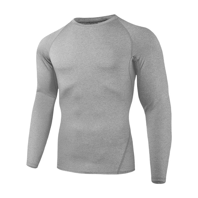 Long Sleeve Men's Running Fitness Compression Shirt