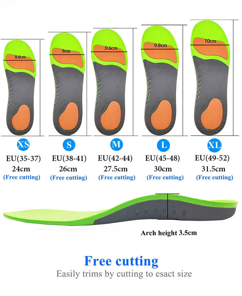 Orthopedic Shoes Insoles For Foot Arch Support