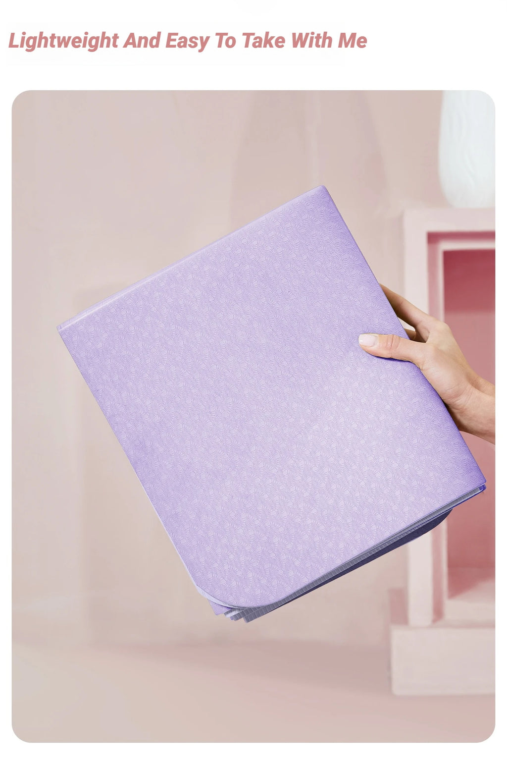 Foldable Yoga Mat Eco Friendly Folding Travel Fitness Double Sided Non-Slip For Workouts