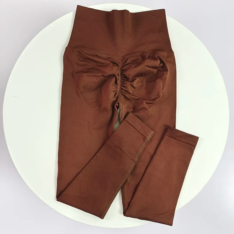 High Elastic Seamless Yoga Leggings - Women Fitness Quick Dry Push Up Sports Pants