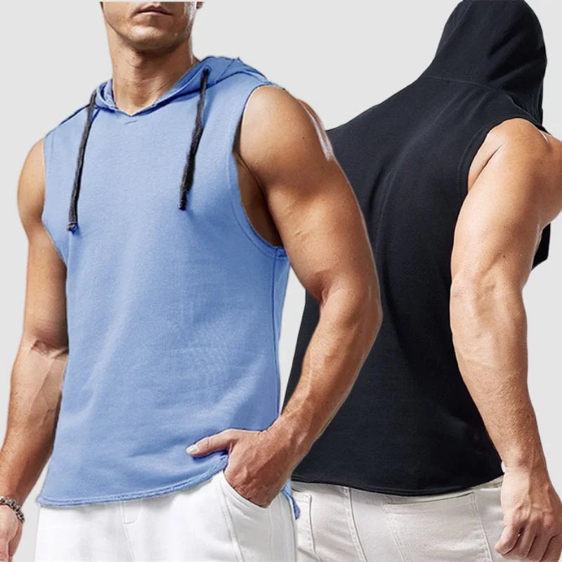 Men's Hooded Tank Top For Fitness