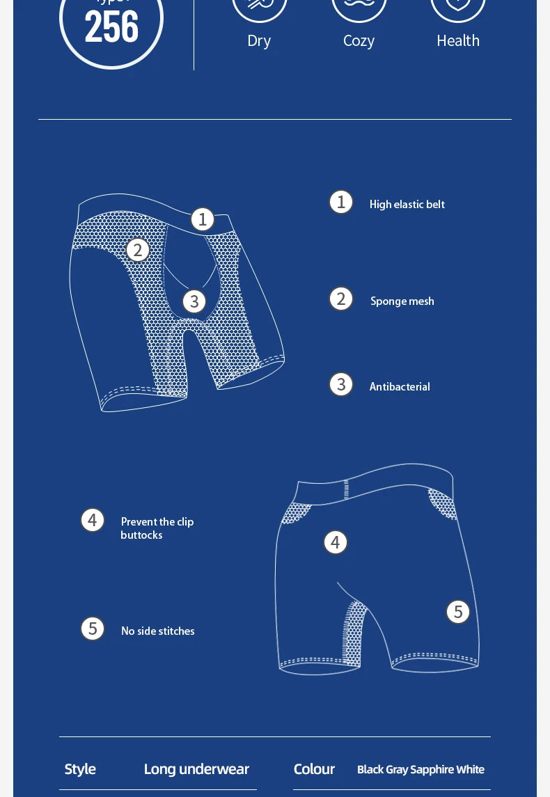 Long Sports Boxers For Men