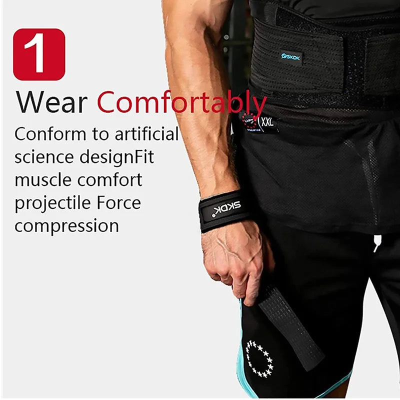 Weightlifting Wrist Straps Strength Training Booster Adjustable Non-slip Straps